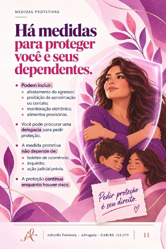 Página 11 de 16 da cartilha Violência doméstica: reconhecer, proteger, recomeçar