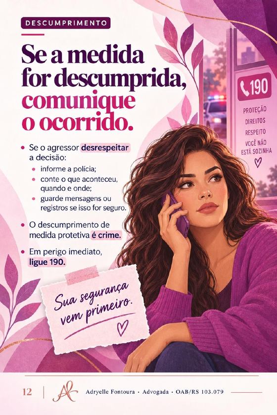 Página 12 de 16 da cartilha Violência doméstica: reconhecer, proteger, recomeçar